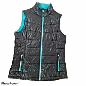 Gander Mountain Guide Series Women Nylon puffer Vest black blue Medium packable